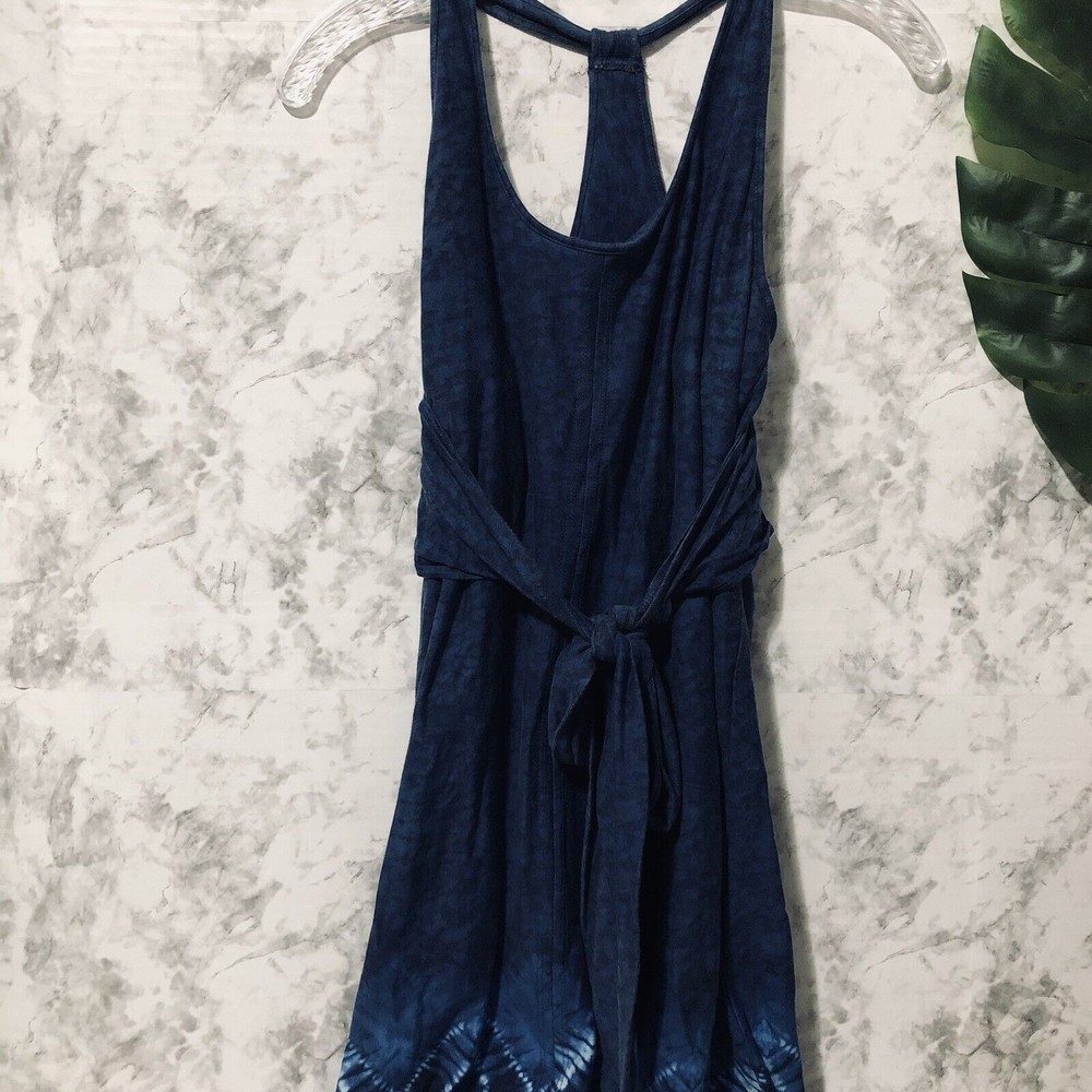 Patagonia Tie Dye MIDI Dress Womens Size Small Blue Racerback
